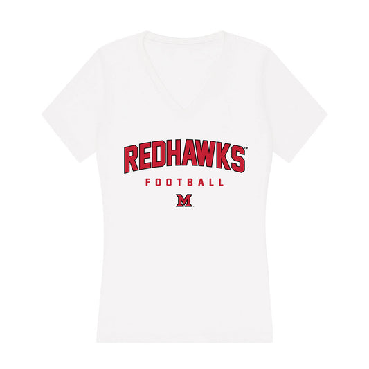 Miami of Ohio - NCAA Football : Brian Beidatsch - Classic Shersey Women's V-Neck T-Shirt-0