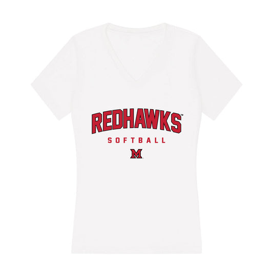 Miami of Ohio - Softball Alumni : Chloe Parks - Women's V-Neck T-Shirt-0