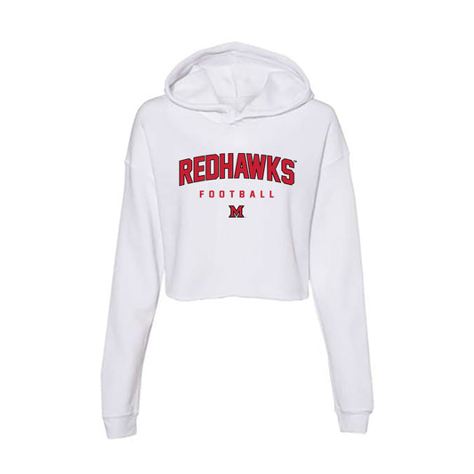 Miami of Ohio - NCAA Football : Dominik Kosznicki - Classic Shersey Women's Crop Fleece Hooded Sweatshirt-0