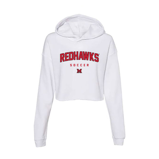 Miami of Ohio - NCAA Women's Soccer : Layla Jakins - Women's Crop Fleece Hoodie-0
