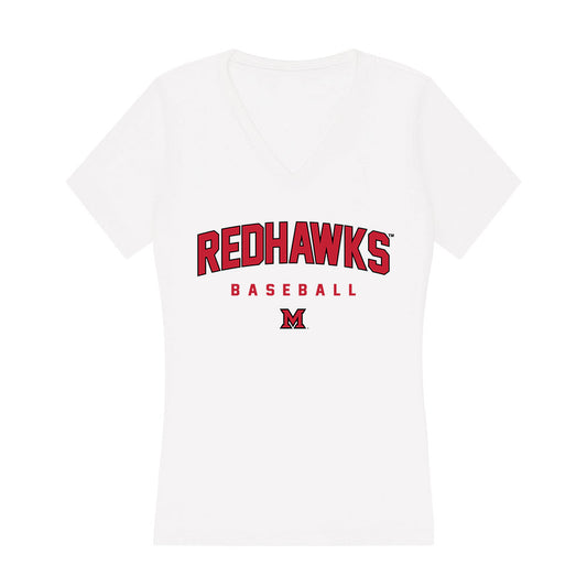 Miami of Ohio - Baseball Alumni : Connor Preisel - Classic Shersey Women's V-Neck T-Shirt-0