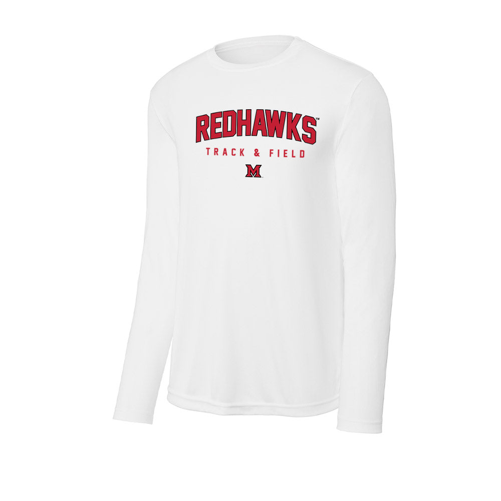 Miami of Ohio - NCAA Men's Track & Field : Carter Sullivan - Classic Shersey Activewear Long Sleeve T-Shirt-0