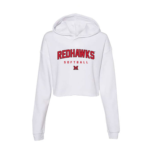 Miami of Ohio - NCAA Softball : Ella Carter - Women's Crop Fleece Hoodie-0