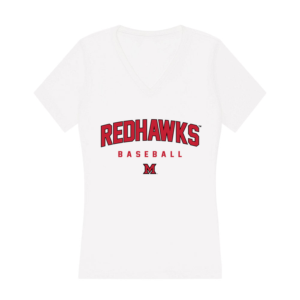Miami of Ohio - NCAA Baseball : Cole Pauley - Women's V-Neck T-Shirt-0