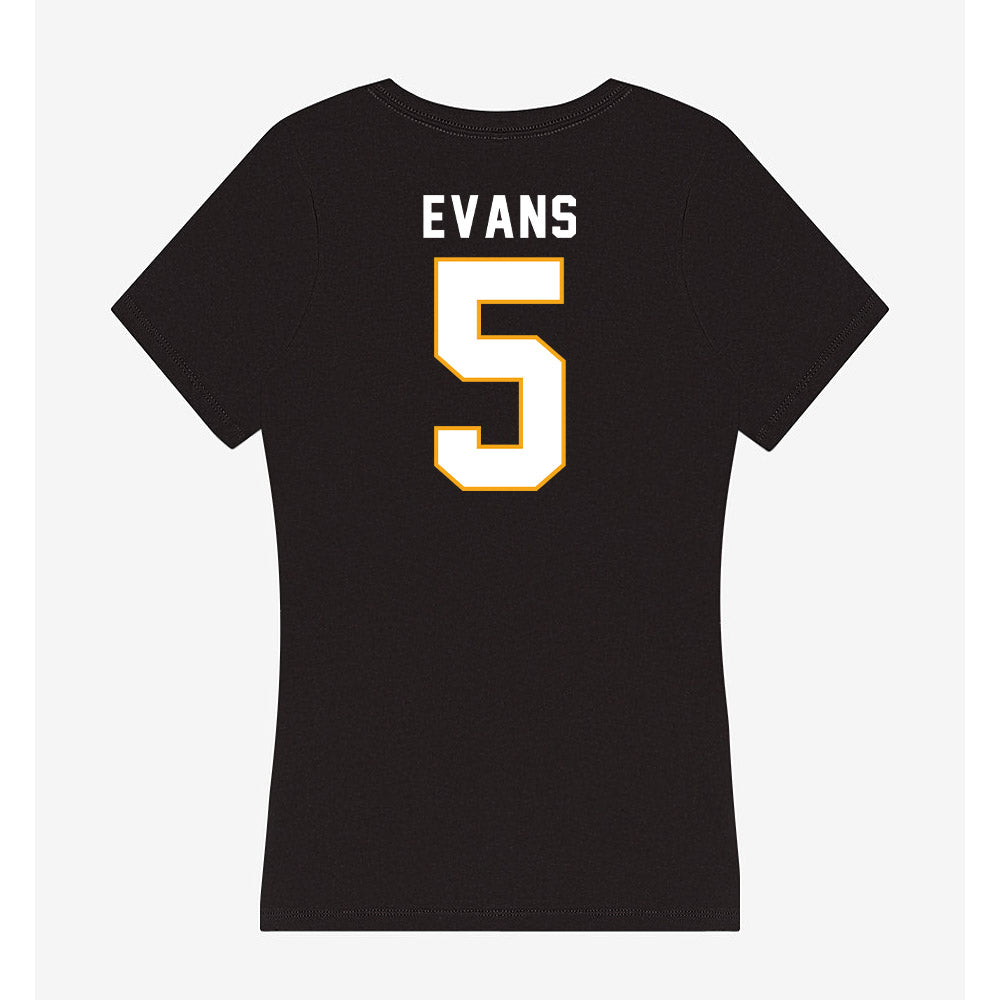 VCU - NCAA Men's Basketball : Barry Evans - Women's V-Neck T-Shirt-1