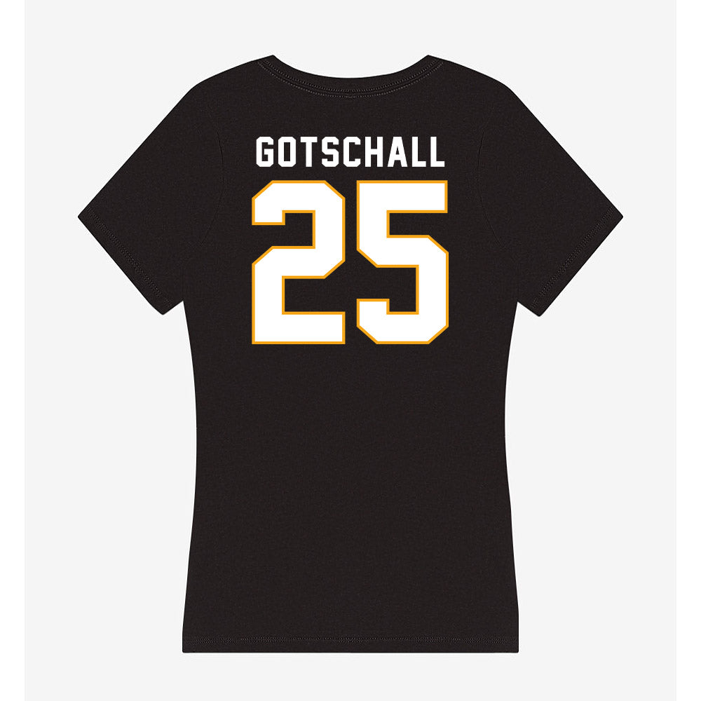 VCU - NCAA Baseball : Hunter Gotschall - Women's V-Neck T-Shirt-1
