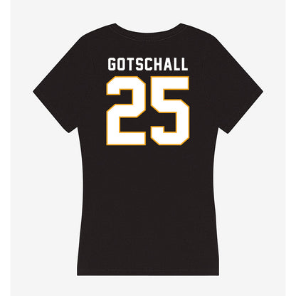 VCU - NCAA Baseball : Hunter Gotschall - Women's V-Neck T-Shirt-1
