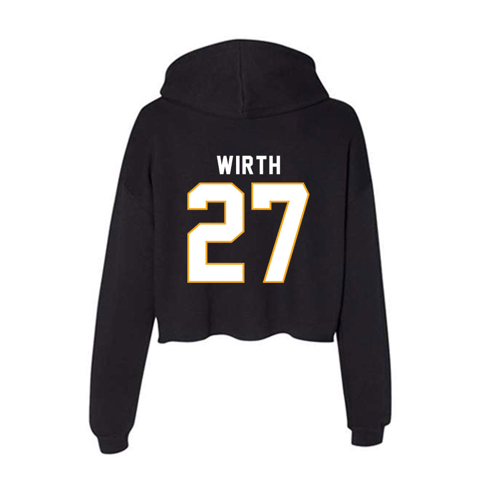 VCU - NCAA Women's Lacrosse : Natalie Wirth - Women's Crop Fleece Hoodie-1