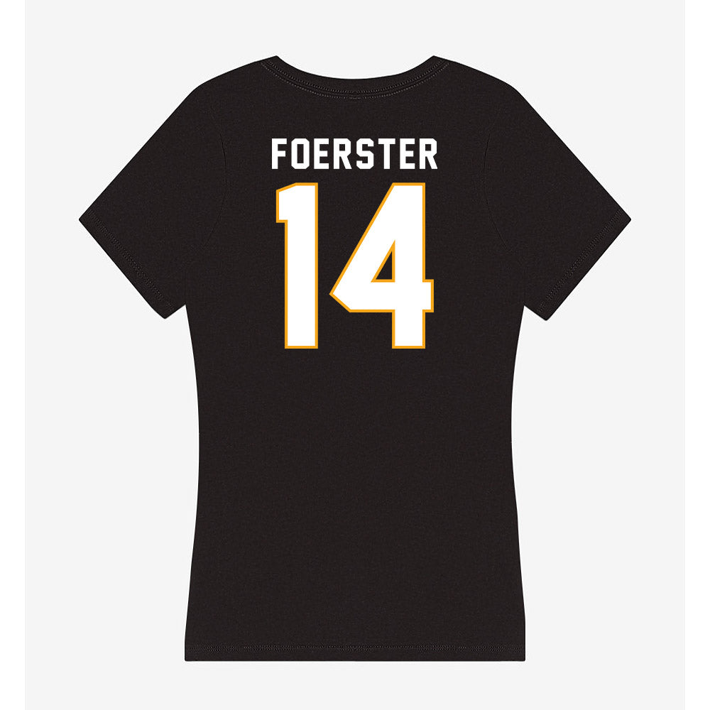 VCU - NCAA Women's Field Hockey : Emily Foerster - Women's V-Neck T-Shirt-1