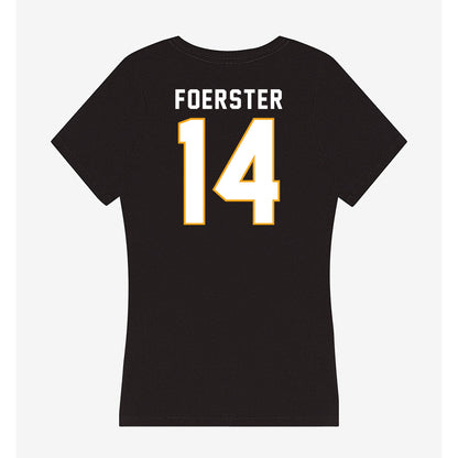 VCU - NCAA Women's Field Hockey : Emily Foerster - Women's V-Neck T-Shirt-1