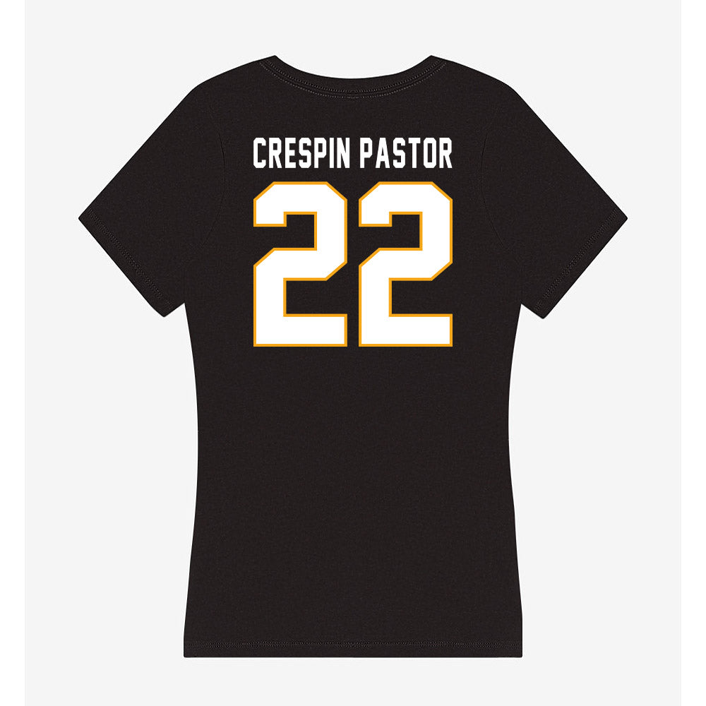 VCU - NCAA Women's Basketball : Laia Crespin Pastor - Women's V-Neck T-Shirt-1
