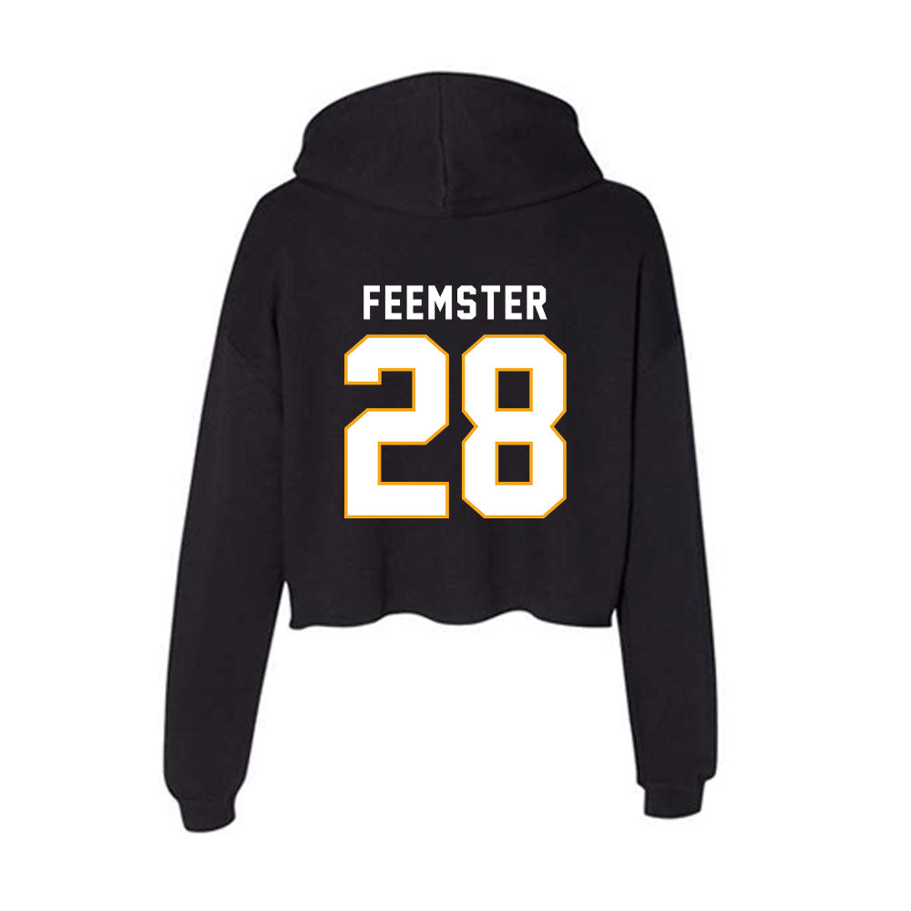 VCU - NCAA Women's Lacrosse : Ryn Feemster - Women's Crop Fleece Hoodie-1