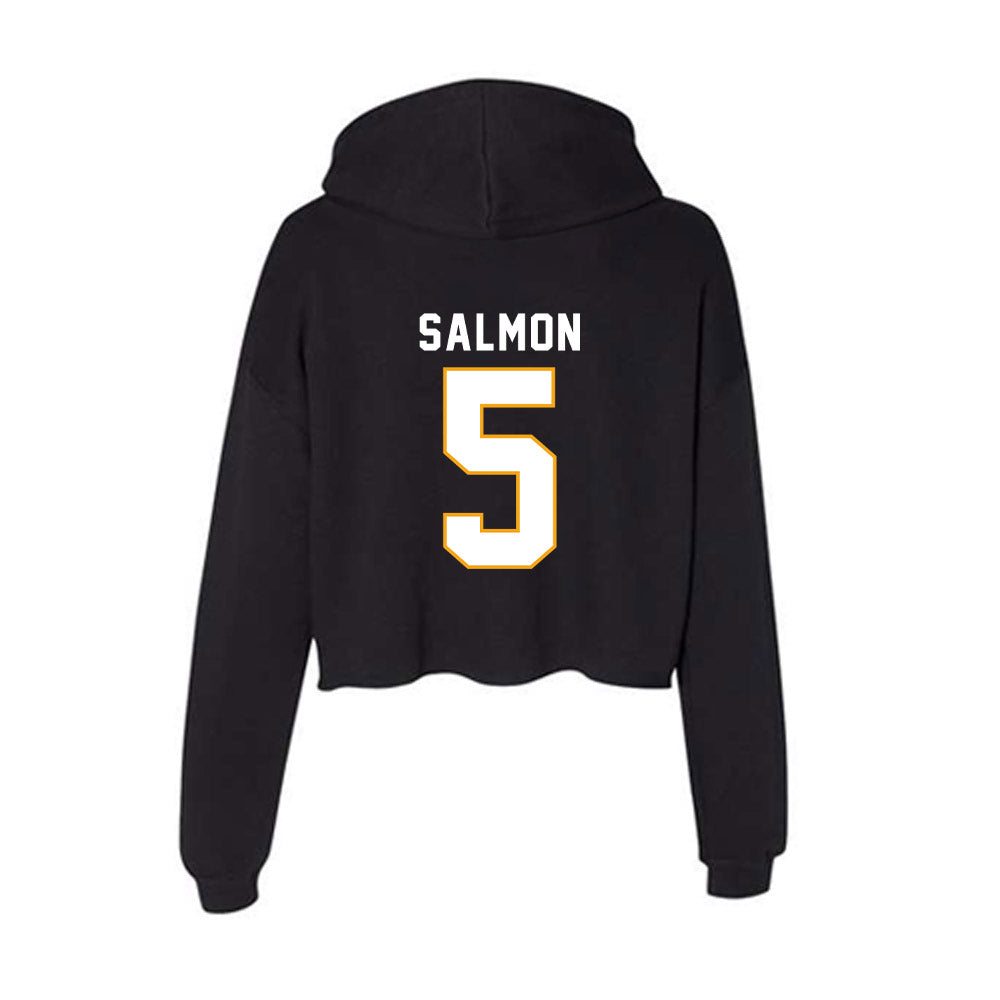 VCU - NCAA Men's Soccer : Pedro Salmon - Women's Crop Fleece Hooded Sweatshirt-1