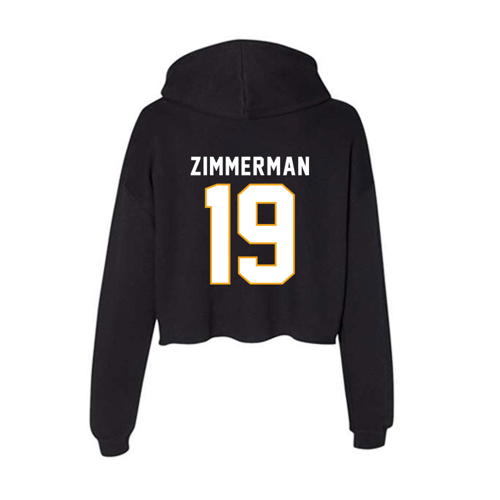 VCU - NCAA Women's Field Hockey : Hannah Zimmerman - Women's Crop Fleece Hoodie-1