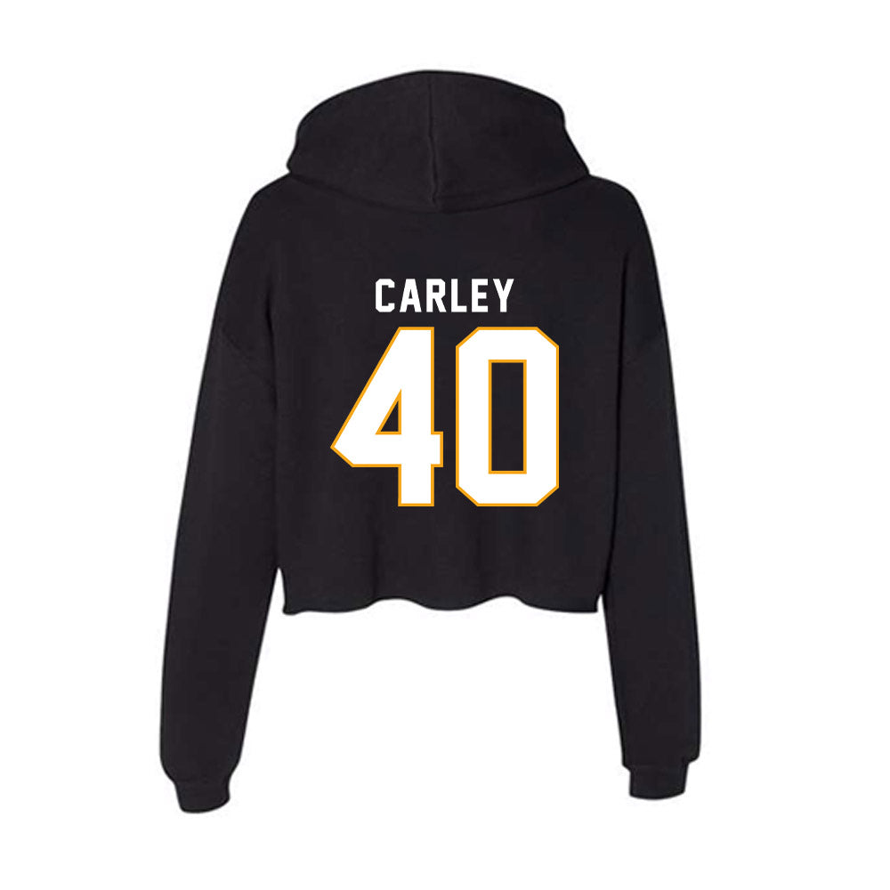 VCU - NCAA Women's Field Hockey : Abby Carley - Women's Crop Fleece Hooded Sweatshirt-1