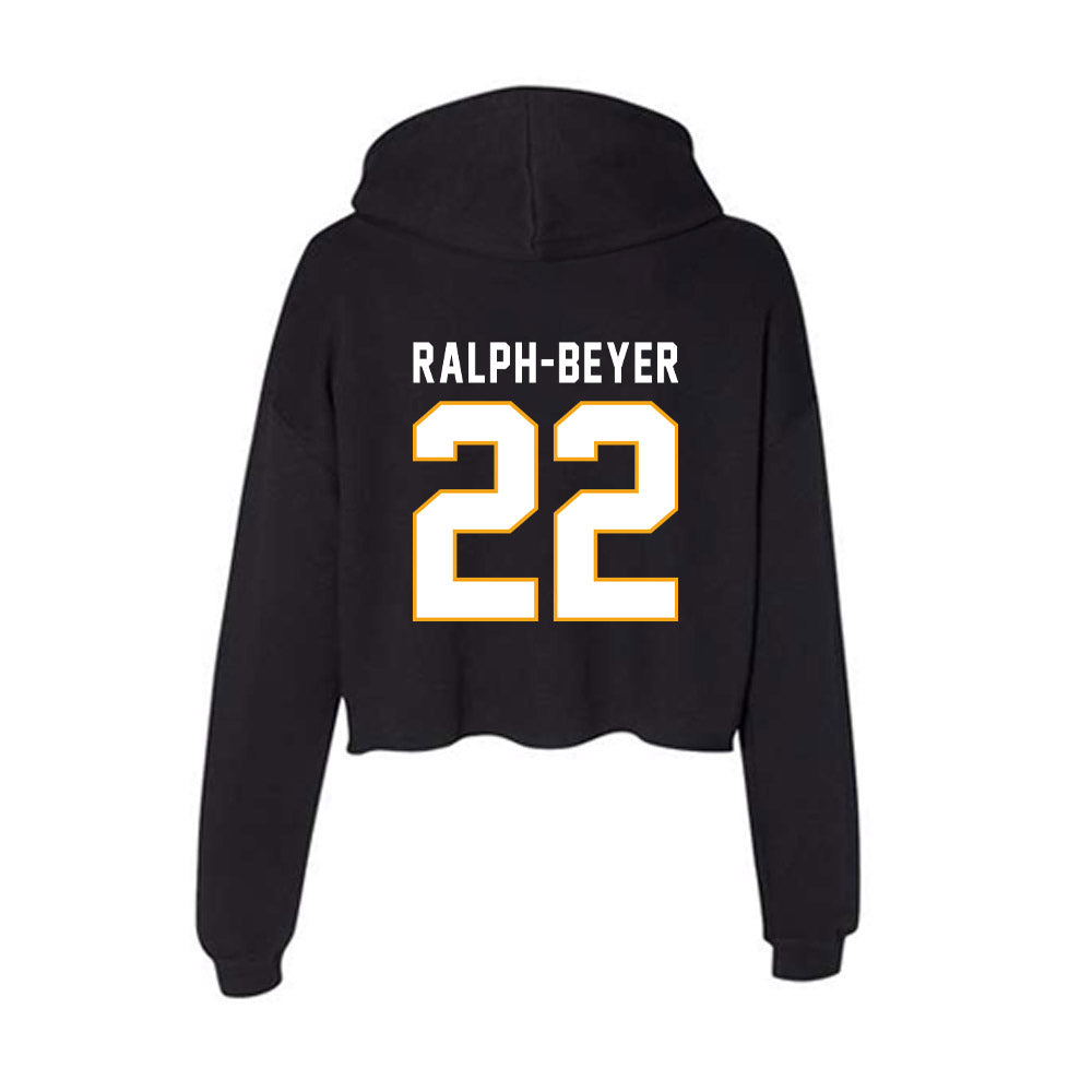 VCU - NCAA Men's Basketball : Nyle Ralph-beyer - Women's Crop Fleece Hooded Sweatshirt-1