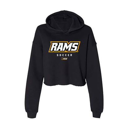 VCU - NCAA Men's Soccer : Fabian Garita - Women's Crop Fleece Hooded Sweatshirt-0
