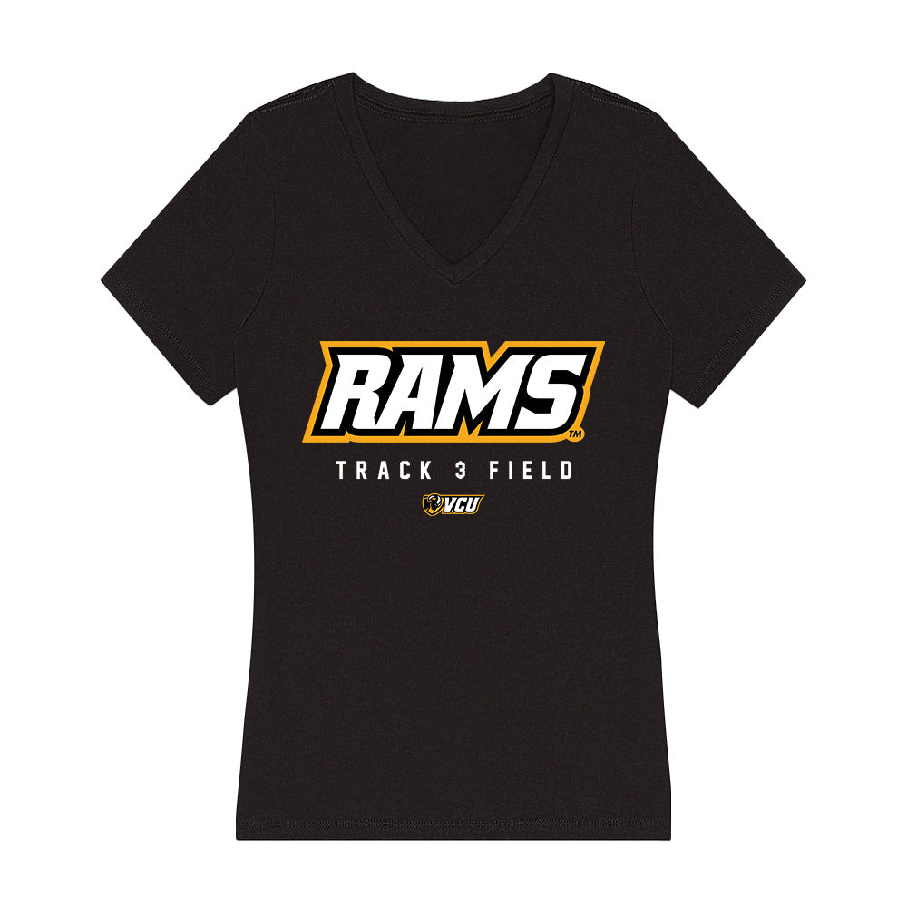 VCU - NCAA Women's Track & Field : June Hobaugh - Women's V-Neck T-Shirt-0