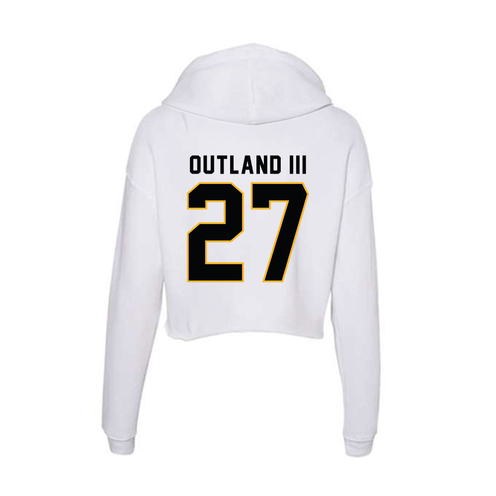 Kennesaw - NCAA Football : Clarence Outland III - Women's Crop Fleece Hooded Sweatshirt-1