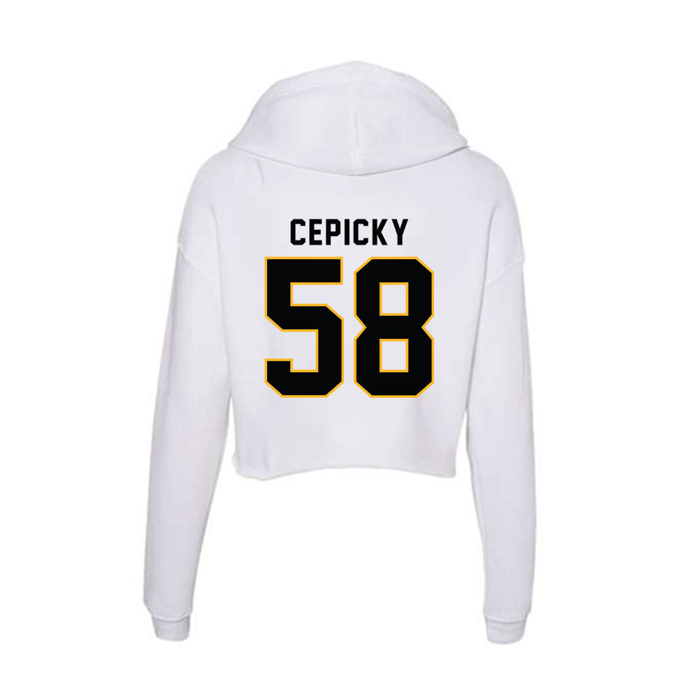 Kennesaw - NCAA Football : Daniel Cepicky - Women's Crop Fleece Hoodie-1