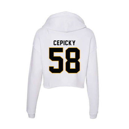 Kennesaw - NCAA Football : Daniel Cepicky - Women's Crop Fleece Hoodie-1
