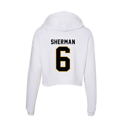  - NCAA Men's Basketball : Frankquon Sherman - Women's Crop Fleece Hoodie-1