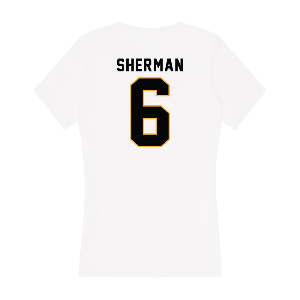  - NCAA Men's Basketball : Frankquon Sherman - Women's V-Neck T-Shirt-1