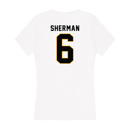  - NCAA Men's Basketball : Frankquon Sherman - Women's V-Neck T-Shirt-1