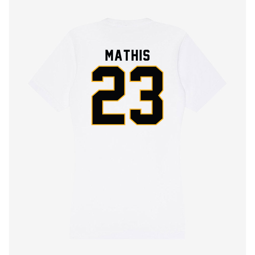 Kennesaw - NCAA Football : Jonathan Mathis - Women's V-Neck T-Shirt-1