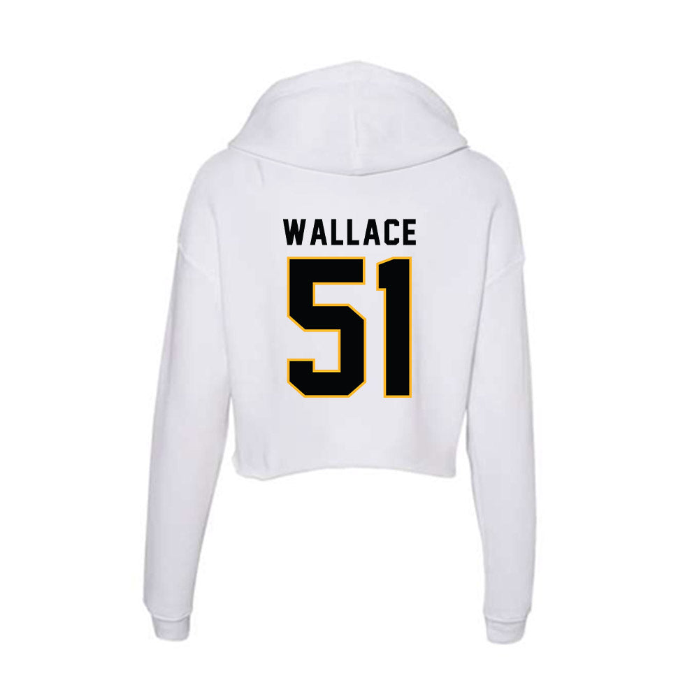 Kennesaw - NCAA Football : Michael Wallace - Women's Crop Fleece Hooded Sweatshirt-1