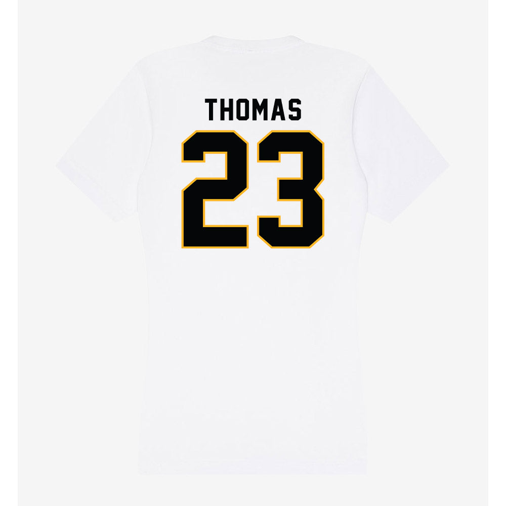 Kennesaw - NCAA Women's Soccer : Symone Thomas - Women's V-Neck T-Shirt-1