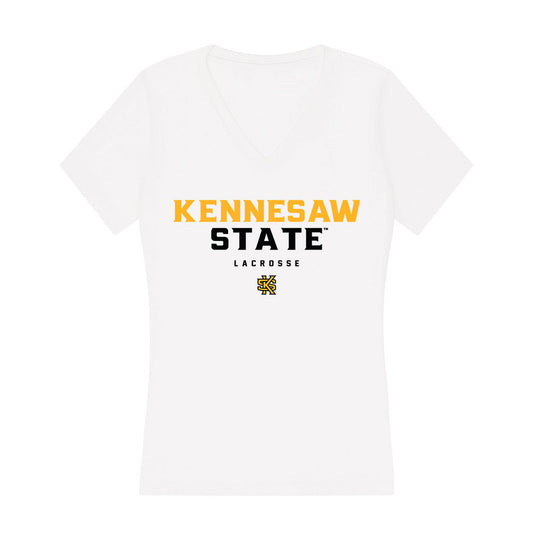 Kennesaw - NCAA Women's Lacrosse : Brooke Kelly - Women's V-Neck T-Shirt-0