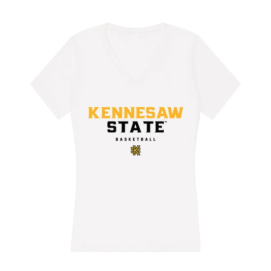 Kennesaw - NCAA Men's Basketball : Simeon Cottle - Women's V-Neck T-Shirt-0