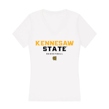 Kennesaw - NCAA Men's Basketball : Marcus Whitlock Jr - Women's V-Neck T-Shirt-0
