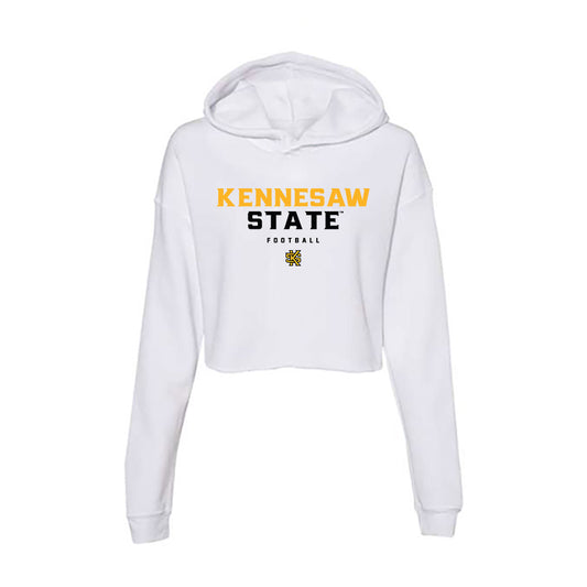Kennesaw - NCAA Football : Matthew McKenzie - Women's Crop Fleece Hooded Sweatshirt-0
