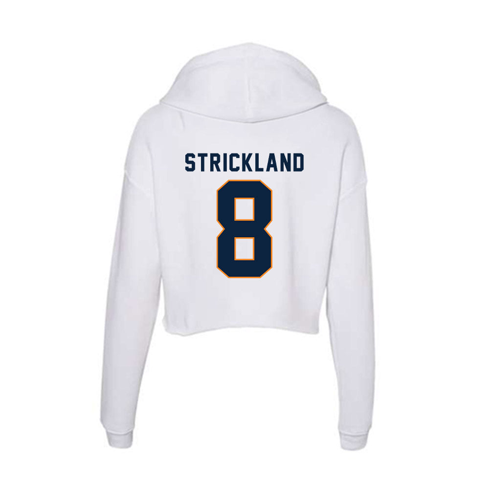 UT Martin - NCAA Baseball : Bo Strickland - Women's Crop Fleece Hoodie-1