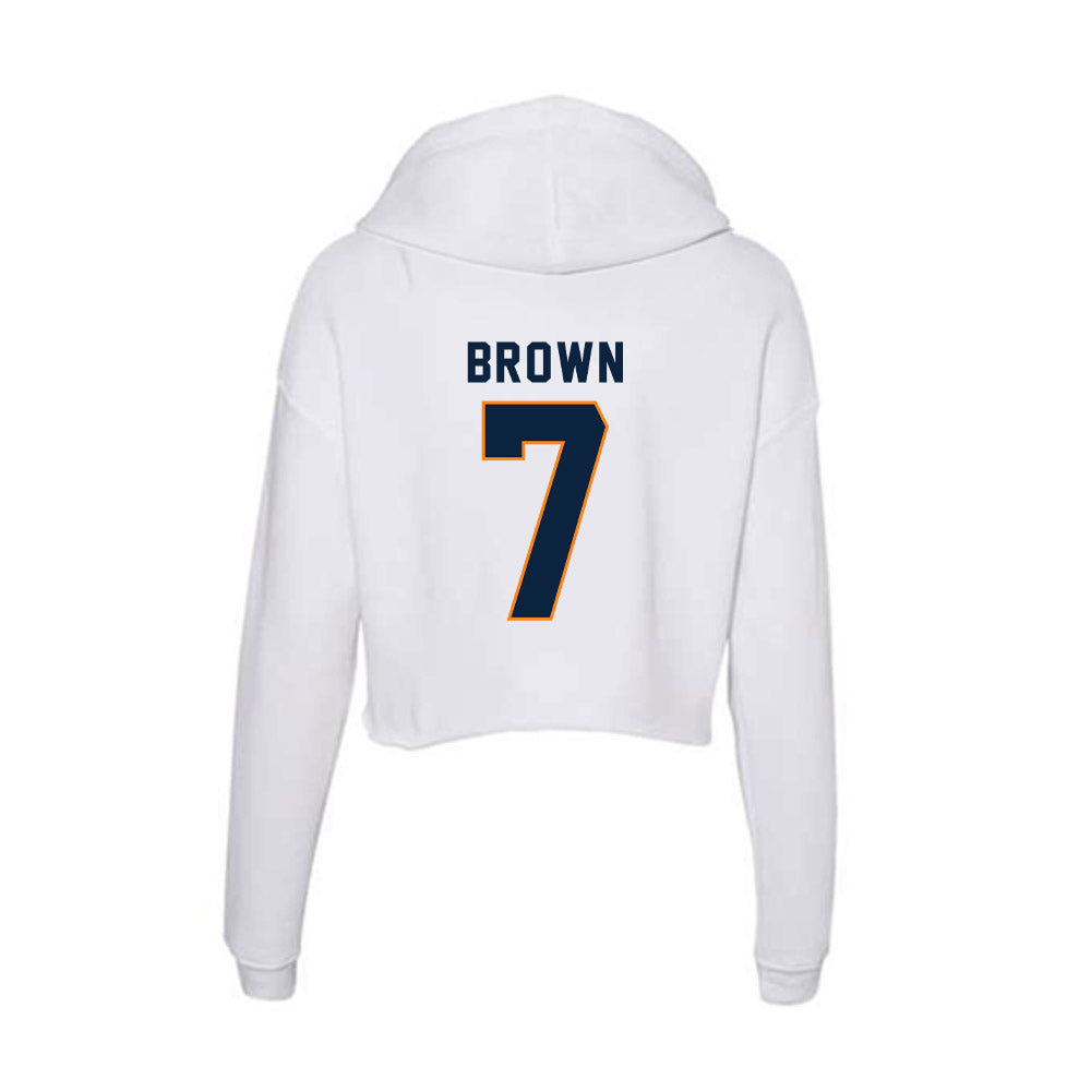  - NCAA Softball : Kyrsten Brown - Women's Crop Fleece Hoodie-1