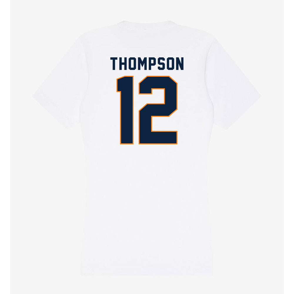 UT Martin - NCAA Women's Basketball : Zy Thompson - Women's V-Neck T-Shirt-1