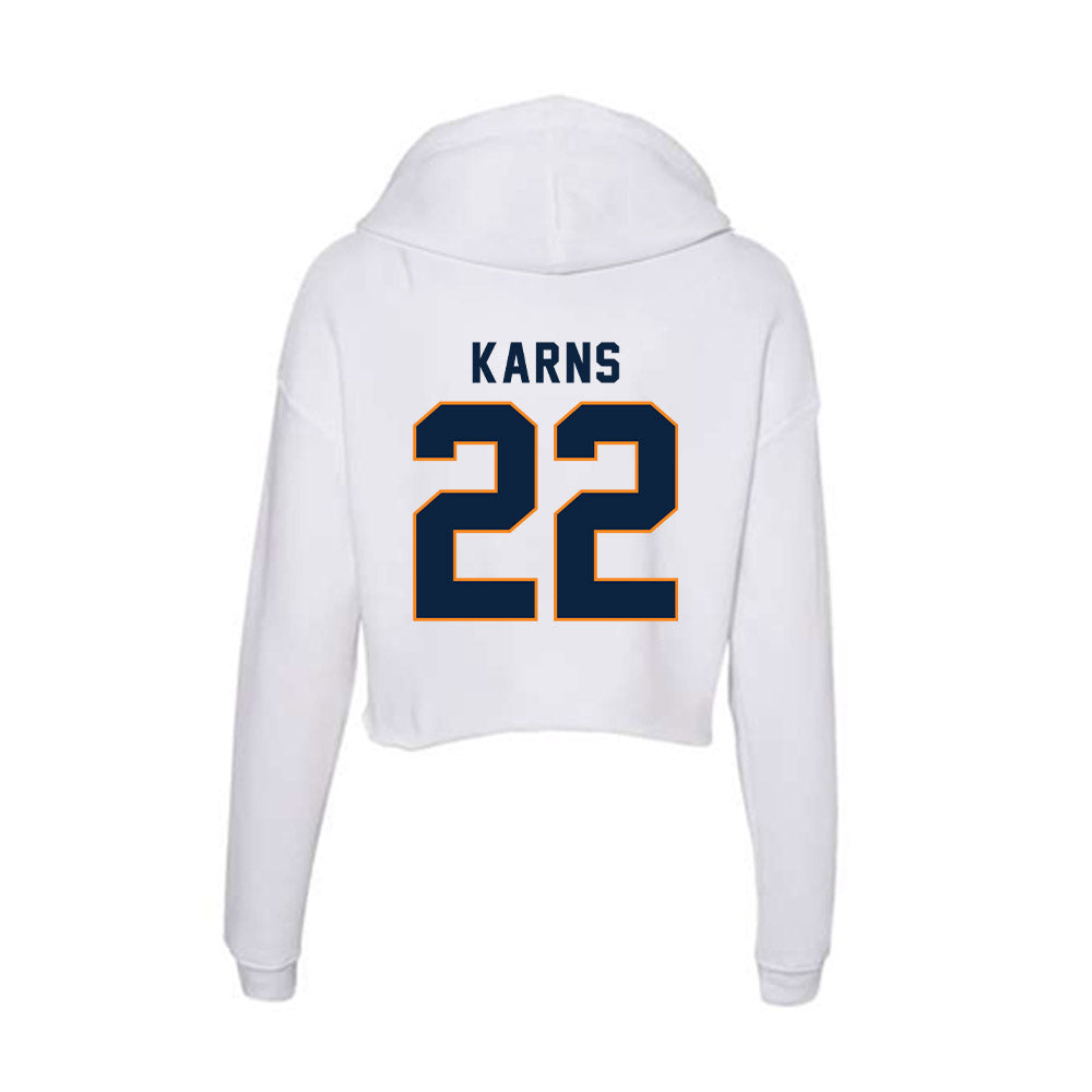 UT Martin - NCAA Baseball : Aidan Karns - Women's Crop Fleece Hoodie-1