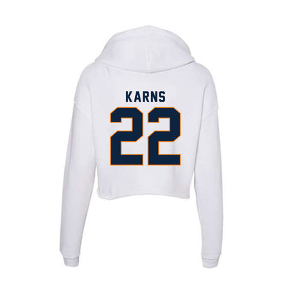 UT Martin - NCAA Baseball : Aidan Karns - Women's Crop Fleece Hoodie-1