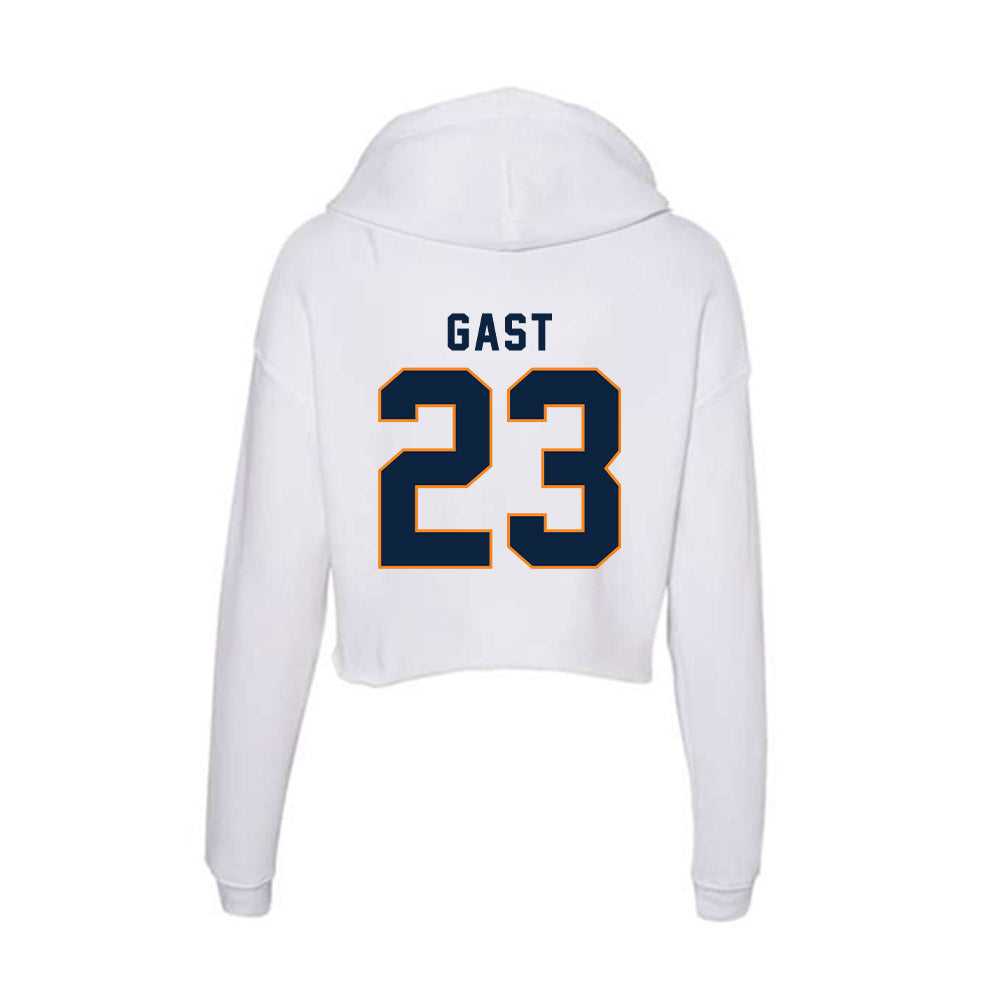 UT Martin - NCAA Baseball : Austin Gast - Women's Crop Fleece Hoodie-1