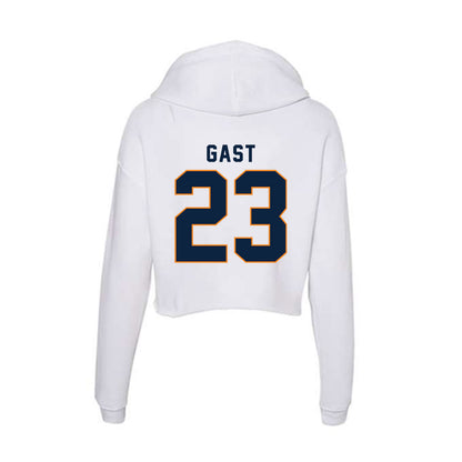 UT Martin - NCAA Baseball : Austin Gast - Women's Crop Fleece Hoodie-1