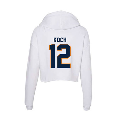 UT Martin - NCAA Baseball : Tommy Koch - Women's Crop Fleece Hoodie-1