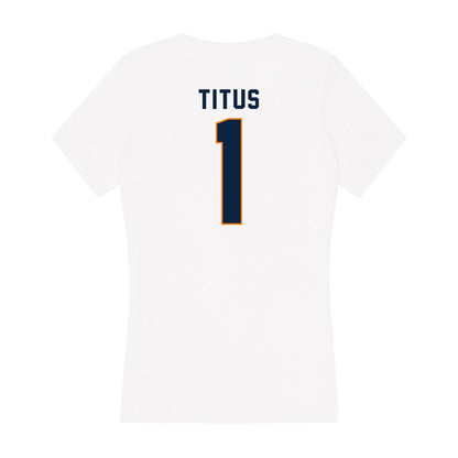 UT Martin - NCAA Women's Soccer : Mac Titus - Women's V-Neck T-Shirt-1