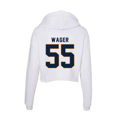 UT Martin - NCAA Baseball : Zach Wager - Women's Crop Fleece Hoodie-1