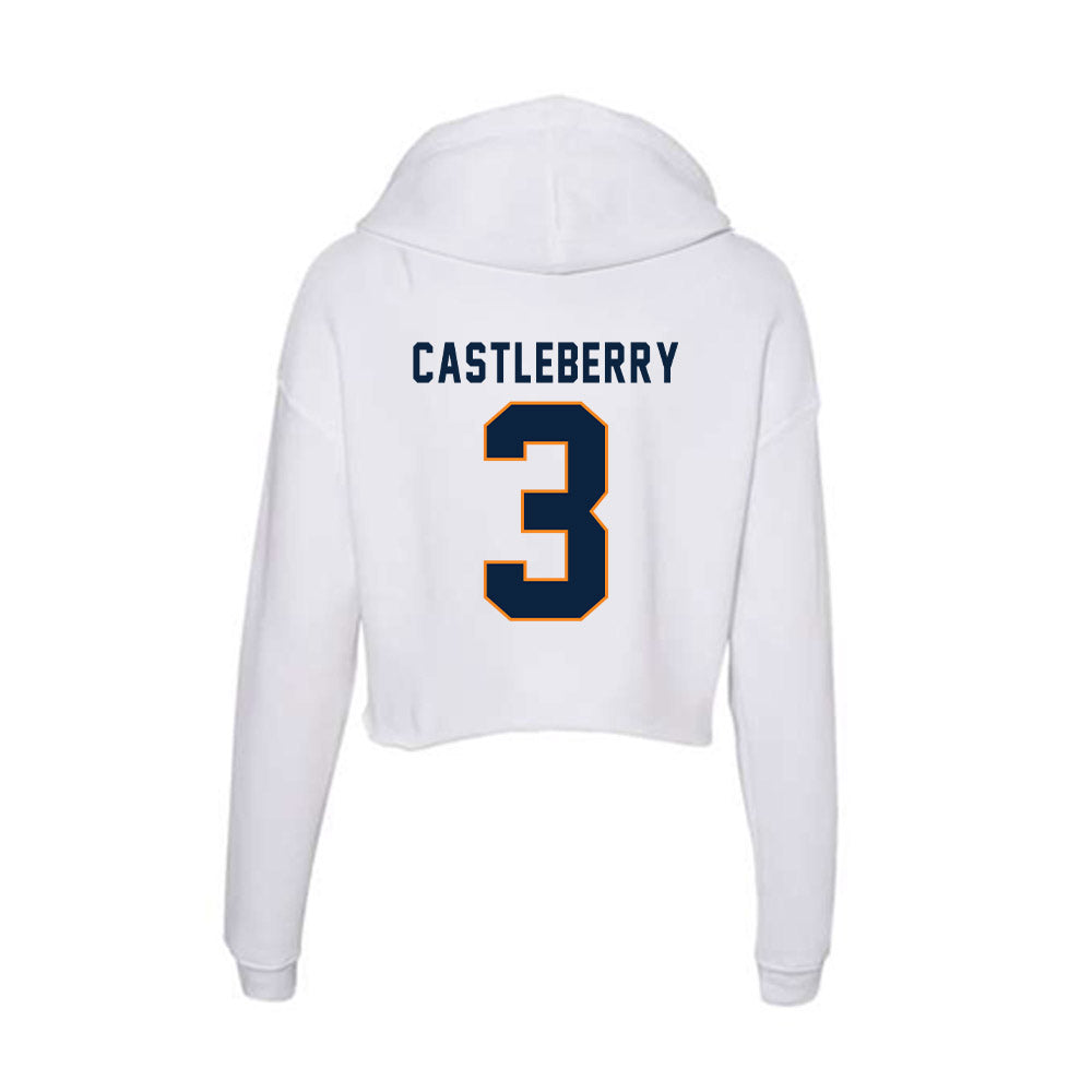 UT Martin - NCAA Football : Joel Castleberry - Women's Crop Fleece Hoodie-1
