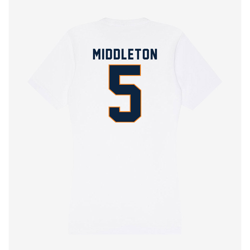 UT Martin - NCAA Women's Basketball : Sidni Middleton - Women's V-Neck T-Shirt-1