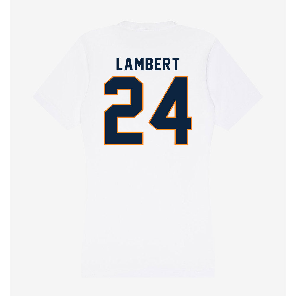 UT Martin - NCAA Women's Basketball : Mikayla Lambert - Women's V-Neck T-Shirt-1