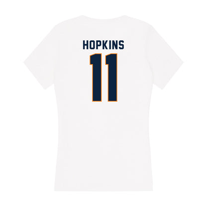 UT Martin - NCAA Men's Basketball : AJ Hopkins - Women's V-Neck T-Shirt-1