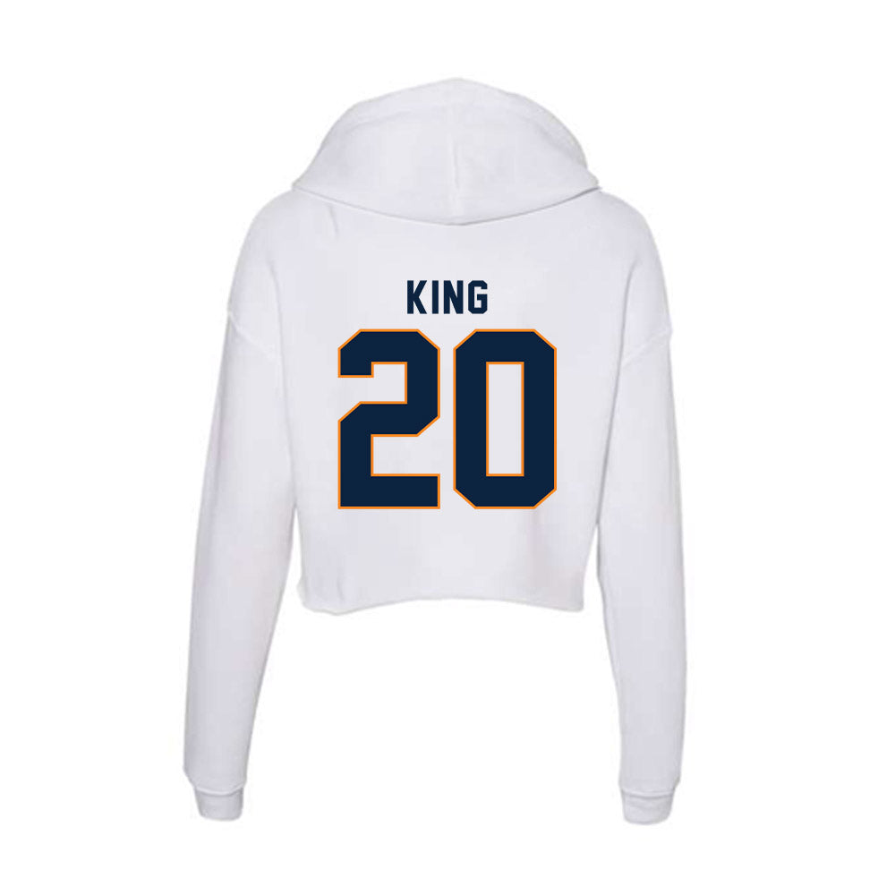 UT Martin - NCAA Baseball : Brandon King - Women's Crop Fleece Hoodie-1